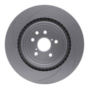 Lexus GS F Brake Rotor (1) - Right Rear - R1 Concepts - Slotted GeoSPEC - `15-`22